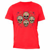 XtraFly Apparel Men's Muerte Four Sugarskull Skulls Day Of Dead Crewneck Short Sleeve T-shirt