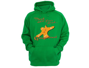 XtraFly Apparel Gingerbread Don't Lose Ugly Christmas Hooded-Sweatshirt Pullover Hoodie