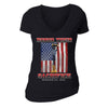 XtraFly Apparel Women's Honor Sacrifice Military Pow Mia V-neck Short Sleeve T-shirt