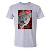 XtraFly Apparel Men's Selfie Cat Mustache Animal Lover Crewneck Short Sleeve T-shirt
