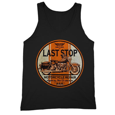 XtraFly Apparel Men's Last Stop Repair Biker Motorcycle Tank-Top