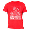 XtraFly Apparel Men's Loteria La Muerte Skull Mexican Heritage Crewneck Short Sleeve T-shirt