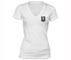 XtraFly Apparel Women's Eagle Pocket Military Pow Mia V-neck Short Sleeve T-shirt