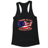 XtraFly Apparel Women's American Flag Distressed 4th of July Racer-back Tank-Top