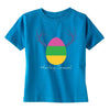 XtraFly Apparel Girls Easter Bunny Rabbit Crewneck Short Sleeve T-shirt
