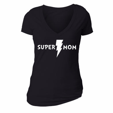 XtraFly Apparel Women's Best Mom Mother's Day V-neck Short Sleeve T-shirt