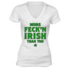 XtraFly Apparel Women's St. Patrick's Day Irish Pride V-neck Short Sleeve T-shirt