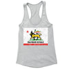 XtraFly Apparel Women's Lion Judah Rasta Reggae California Pride Racer-back Tank-Top