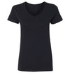 XtraFly Apparel Women's Active Plain Basic V-neck Short Sleeve T-shirt Black