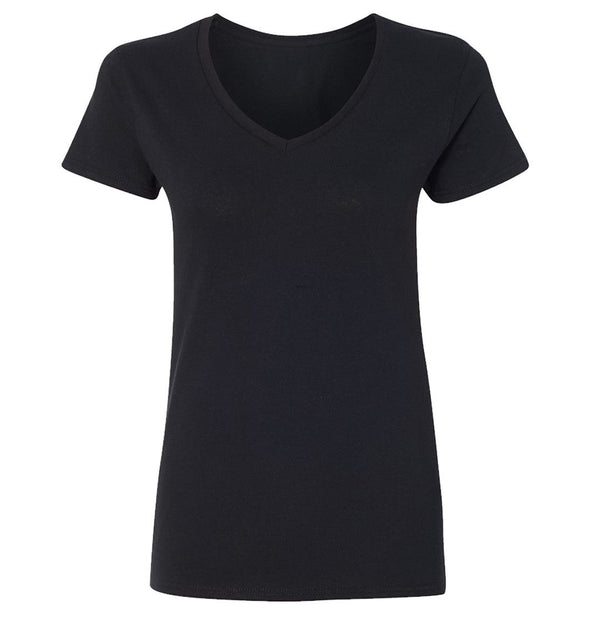 XtraFly Apparel Women's Active Plain Basic V-neck Short Sleeve T-shirt Black