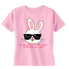 XtraFly Apparel Girls Hip Hop Bunny Easter Crewneck Short Sleeve T-shirt