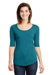 Anvil Ladies Tri-Blend Deep Scoop Neck 1/2-Sleeve Tee