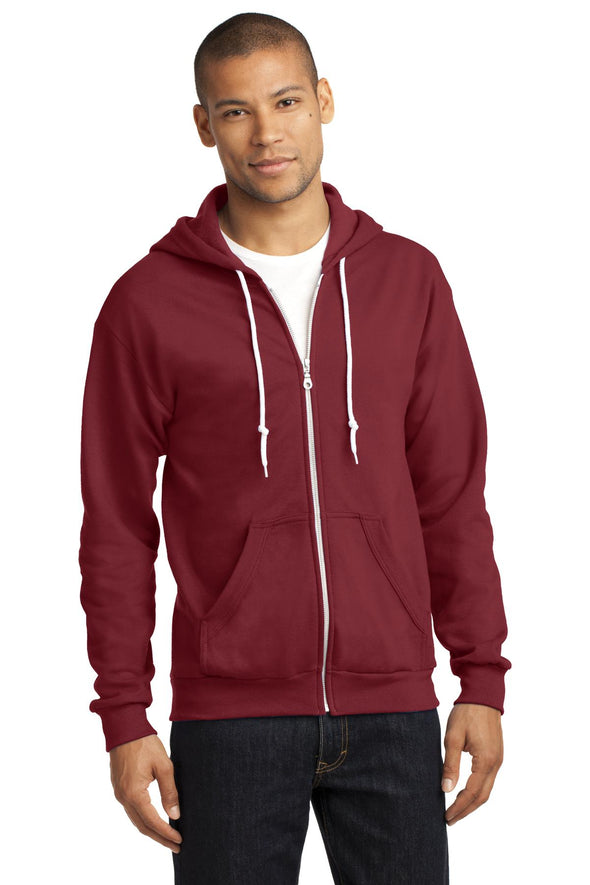 Anvil Full-Zip Hooded Sweatshirt