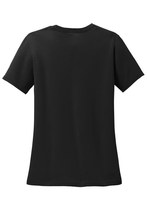 Anvil Women's Black 100% Combed Ring Spun Cotton T-Shirt