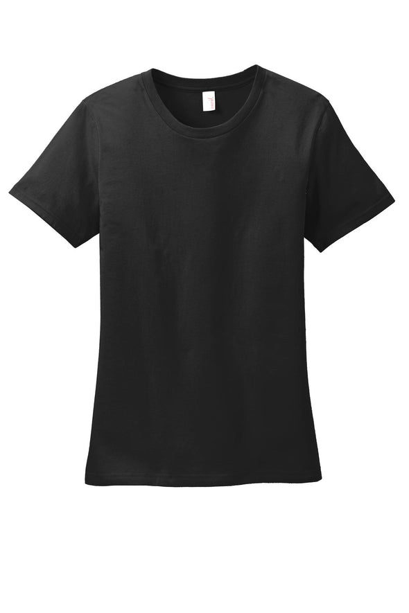 Anvil Women's Black 100% Combed Ring Spun Cotton T-Shirt