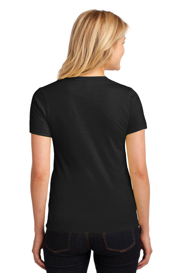 Anvil Women's Black 100% Combed Ring Spun Cotton T-Shirt