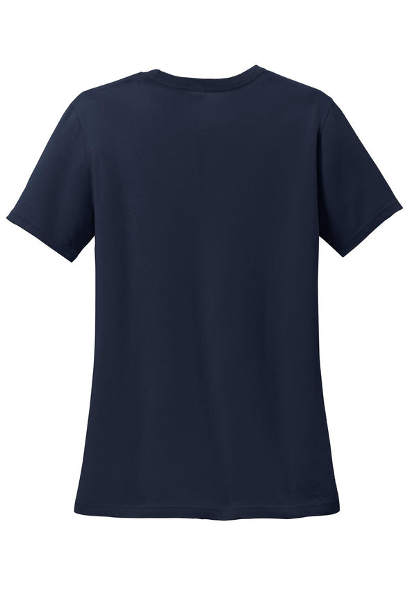 Anvil Women's Navy 100% Combed Ring Spun Cotton T-Shirt