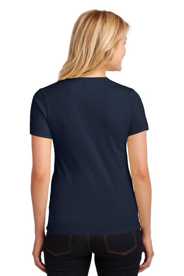 Anvil Women's Navy 100% Combed Ring Spun Cotton T-Shirt