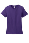 Anvil Women's Purple 100% Combed Ring Spun Cotton T-Shirt