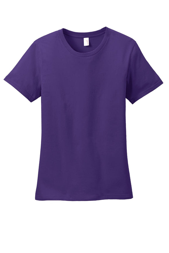 Anvil Women's Purple 100% Combed Ring Spun Cotton T-Shirt