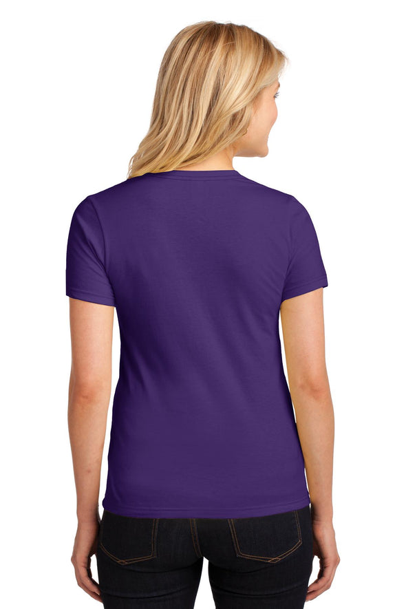Anvil Women's Purple 100% Combed Ring Spun Cotton T-Shirt