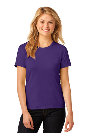 Anvil Women's Purple 100% Combed Ring Spun Cotton T-Shirt