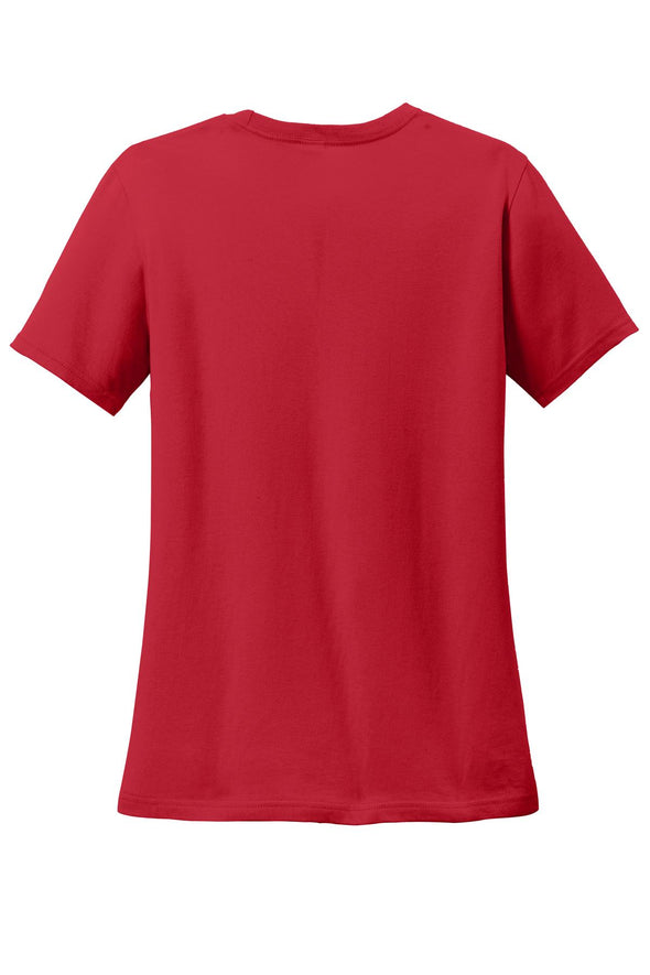 Anvil Women's Red 100% Combed Ring Spun Cotton T-Shirt