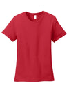 Anvil Women's Red 100% Combed Ring Spun Cotton T-Shirt