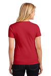 Anvil Women's Red 100% Combed Ring Spun Cotton T-Shirt