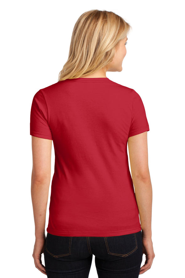 Anvil Women's Red 100% Combed Ring Spun Cotton T-Shirt