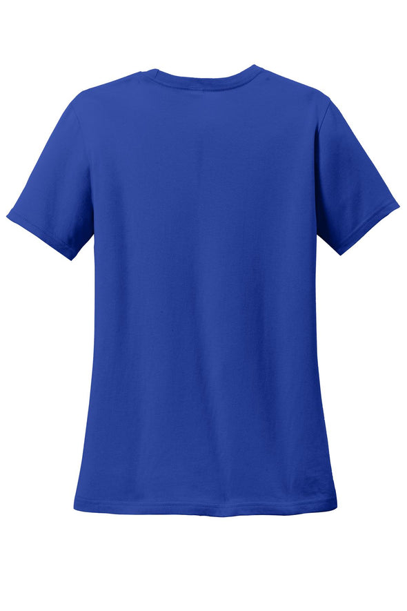Anvil Women's Royal Blue 100% Combed Ring Spun Cotton T-Shirt