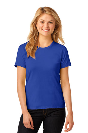 Anvil Women's Royal Blue 100% Combed Ring Spun Cotton T-Shirt