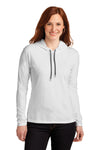 Anvil Ladies 100% Combed Ring Spun Cotton Long Sleeve Hooded T-Shirt
