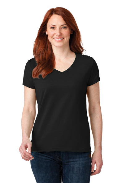 Anvil Ladies 100% Combed Ring Spun Cotton V-Neck T-Shirt