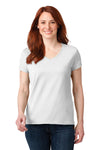 Anvil Ladies 100% Combed Ring Spun Cotton V-Neck T-Shirt