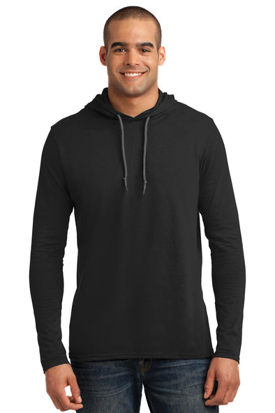 Anvil 100% Combed Ring Spun Cotton Long Sleeve Hooded T-Shirt