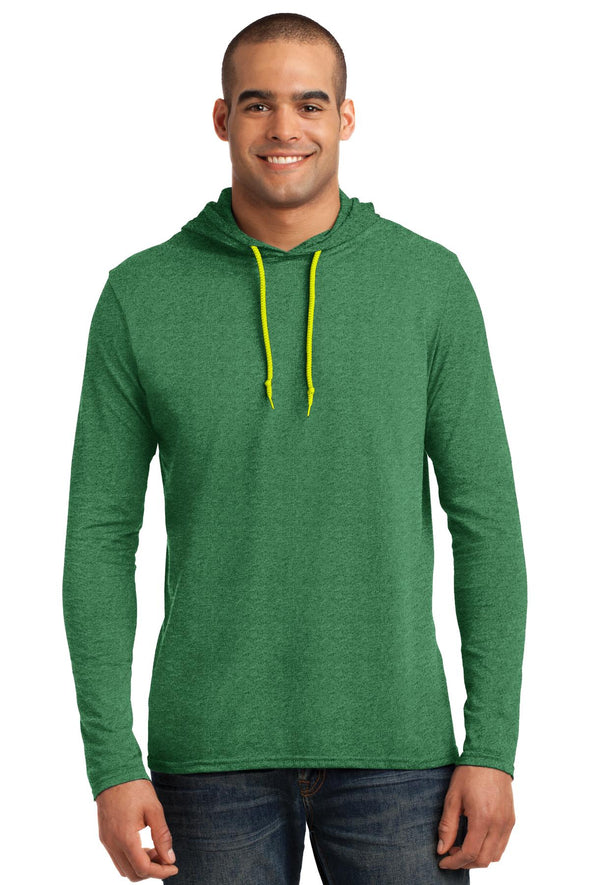 Anvil 100% Combed Ring Spun Cotton Long Sleeve Hooded T-Shirt