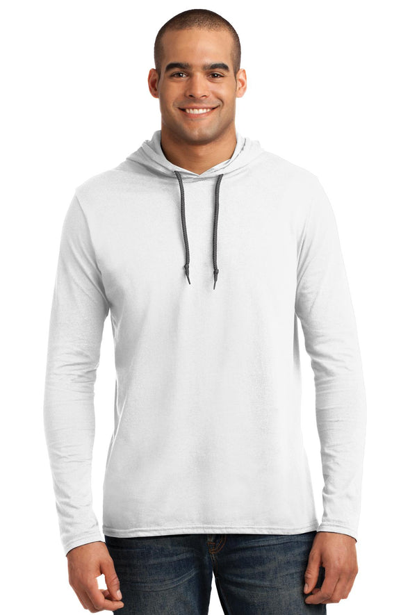 Anvil 100% Combed Ring Spun Cotton Long Sleeve Hooded T-Shirt