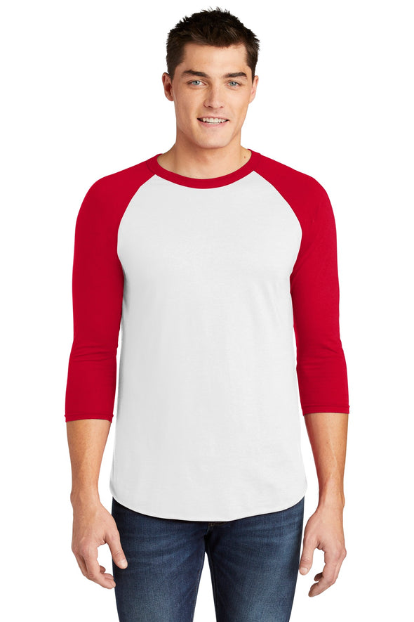 American Apparel Poly-Cotton 3/4-Sleeve Raglan T-Shirt