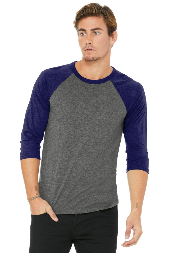 Bella+Canvas Unisex 3/4-Sleeve Baseball Tee