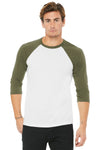 Bella+Canvas Unisex 3/4-Sleeve Baseball Tee