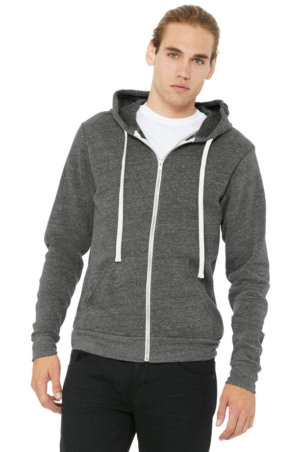 Bella+Canvas Unisex Triblend Sponge Fleece Full-Zip Hoodie