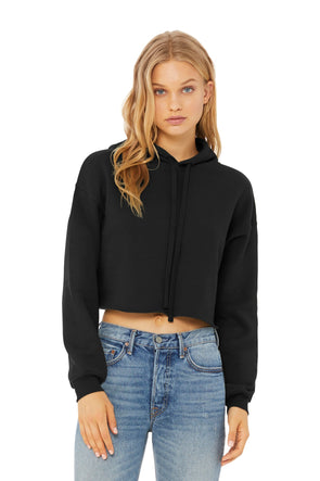 Bella+Canvas Women's Sponge Fleece Cropped Fleece Hoodie