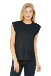 Bella+Canvas Women's Flowy Muscle Tee with Rolled Cuffs
