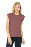 Bella+Canvas Women's Flowy Muscle Tee with Rolled Cuffs