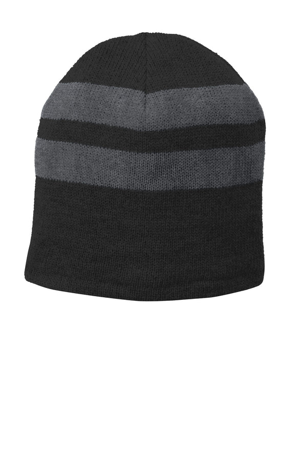 Port & Company Fleece-Lined Striped Beanie Cap