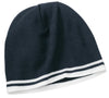 Port & Company Fine Knit Skull Cap with Stripes