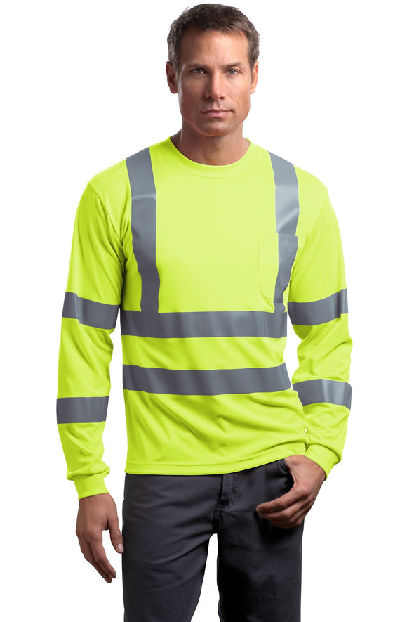 CornerStone ANSI 107 Class 3 Long Sleeve Snag-Resistant Reflective T-Shirt