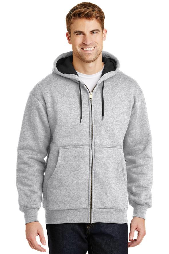 CornerStone Heavyweight Full-Zip Hooded Sweatshirt with Thermal Lining