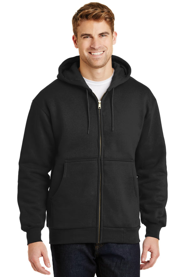 CornerStone Heavyweight Full-Zip Hooded Sweatshirt with Thermal Lining